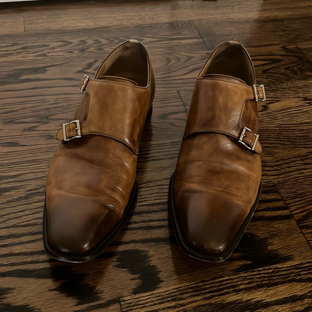 Magnanni Monk Strap Shoes
